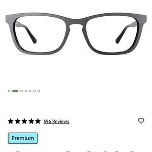 Pair Eyeglass toppers in metallic gray “Casper” EUC